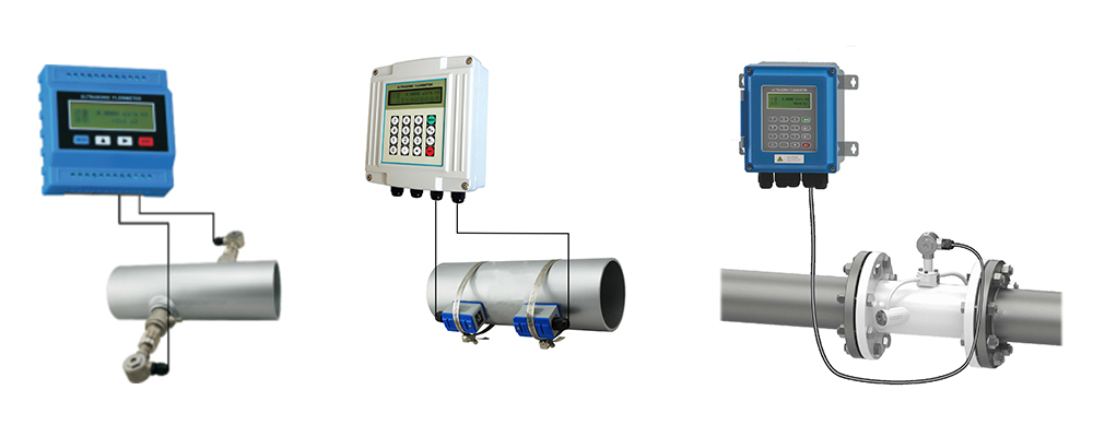ultrasonic-flow-meter-installation-types.jpg Image showing different types of ultrasonic
