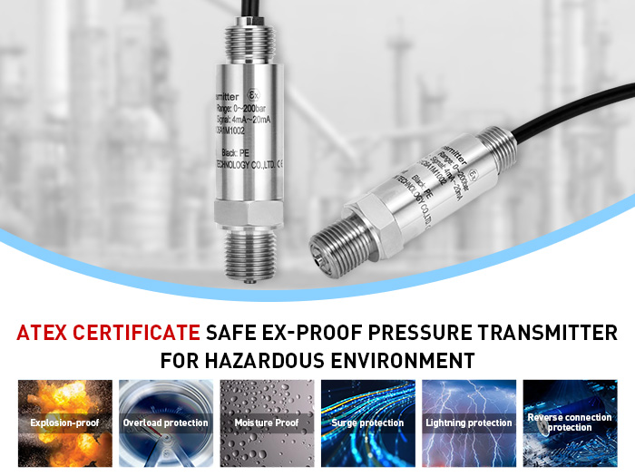 PWP350-X Transmisores de presión intrínsecamente seguros con ATEX