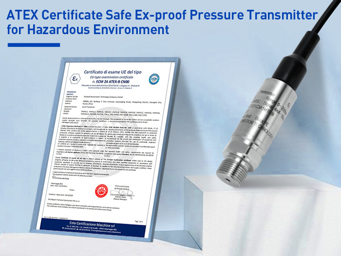 PWP350-X Transmisores de presión intrínsecamente seguros con ATEX