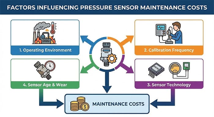 FACTORS INFLUENCING PRESSURE SENSOR MAINTENANCE COSTS