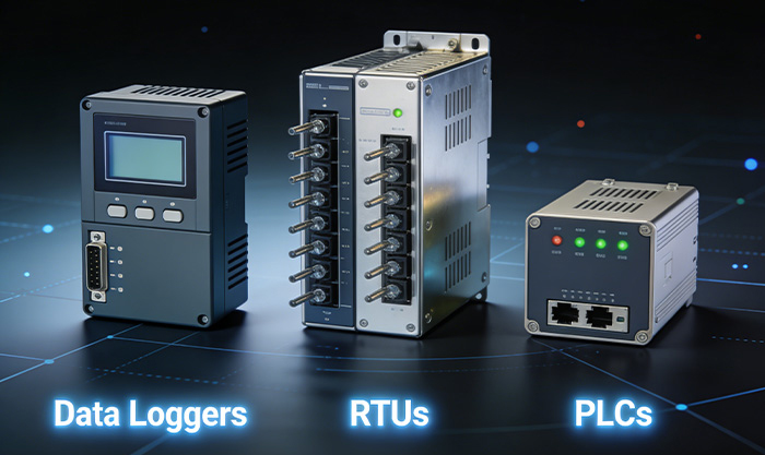 data loggers, RTUs, and PLCs