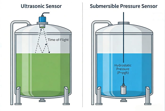 Ultrasonic Versus Pressure Level Sensor Technologies Explained