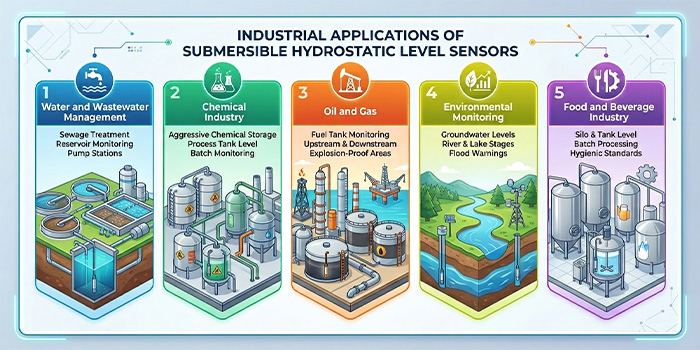 Sensores de nivel hidrostáticos sumergibles: Medición precisa del nivel de líquidos para aplicaciones industriales