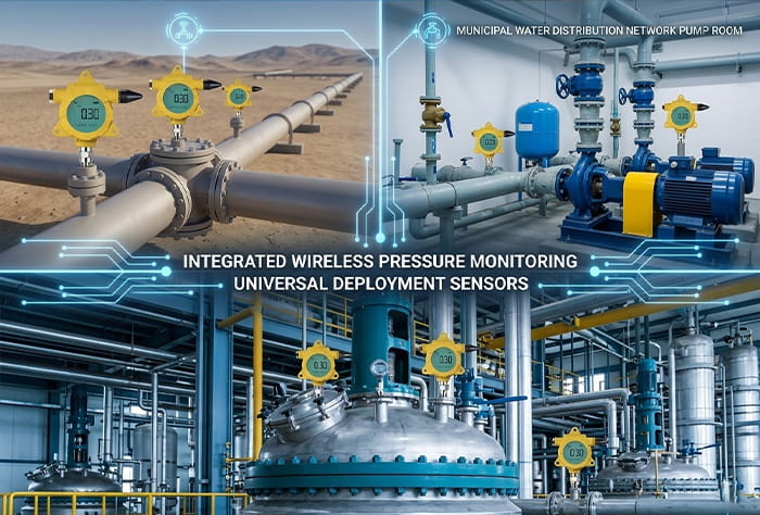 (Soluciones inalámbricas de control de la presión para múltiples industrias