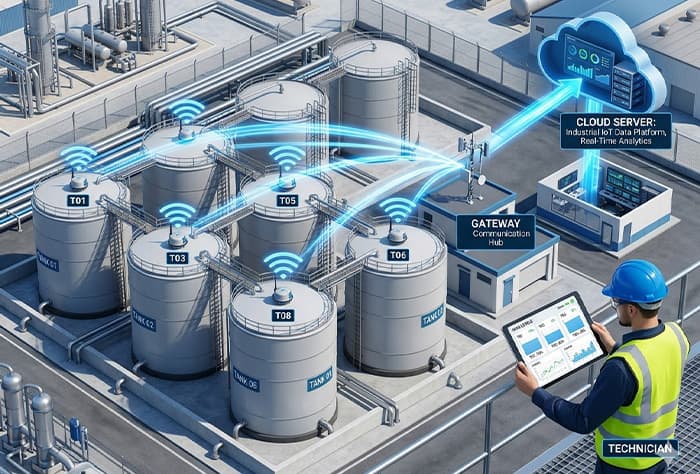 Sensores de nivel inalámbricos: Monitorización remota para la eficiencia industrial