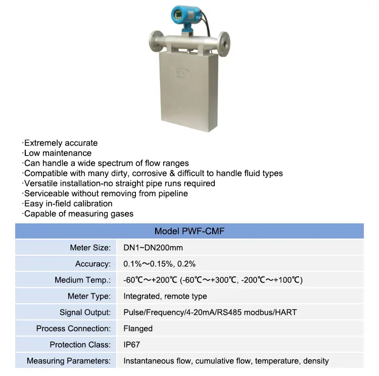 Coriolis Mass Flow Meter
