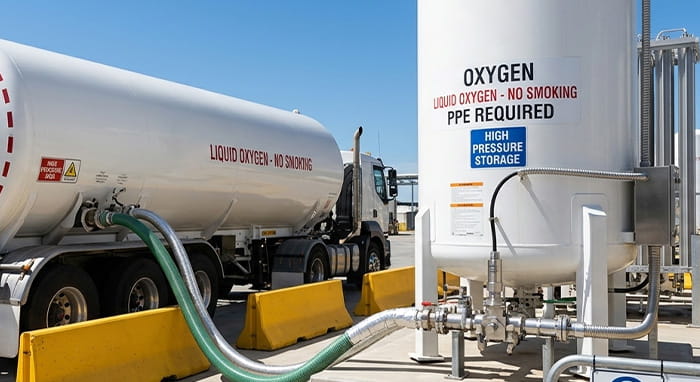 Industrial Oxygen Tank Monitoring Solution | High-Precision Pressure Control by Pokcenser