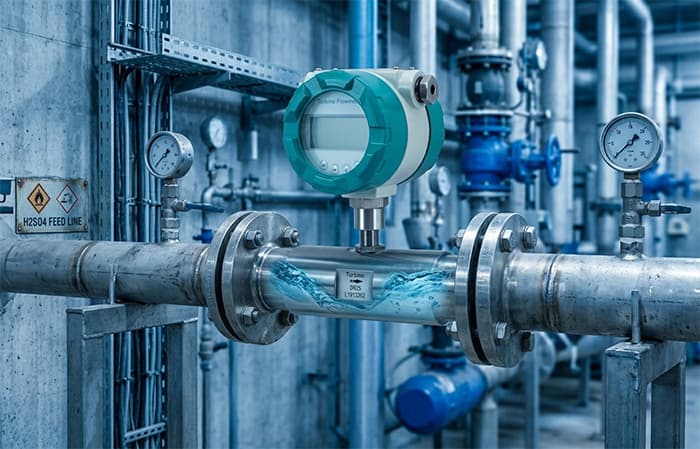 Industrial Liquid Turbine Flow Meter for Chemical Solvent Measurement